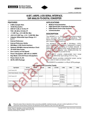 ADS8410IRGZR datasheet  